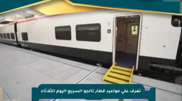 تعرف على مواعيد قطار تالجو السريع اليوم الثلاثاء